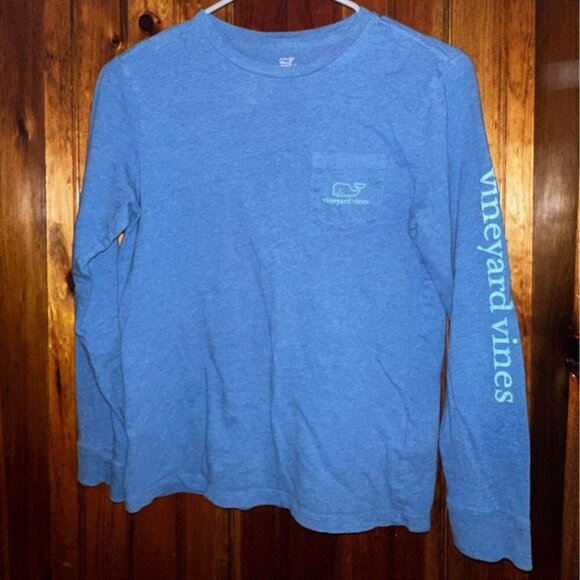 Youth Vineyard Vines long sleeve blue tee‎ size medium - Picture 1 of 3